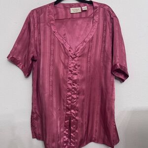 Vintage Victoria Secret Silky Jacquard PJ Set M Croquette Romantic SoftGirl